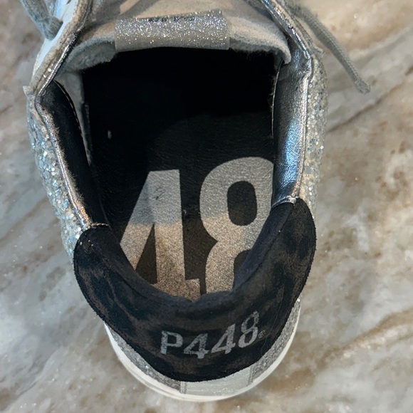 Women’s P448 Silver glitter sneakers- Size 38 - Picture 12 of 12